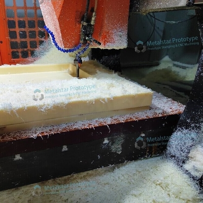Services d'usinage de plastique CNC lisse / prototype de cnc en plastique ABS